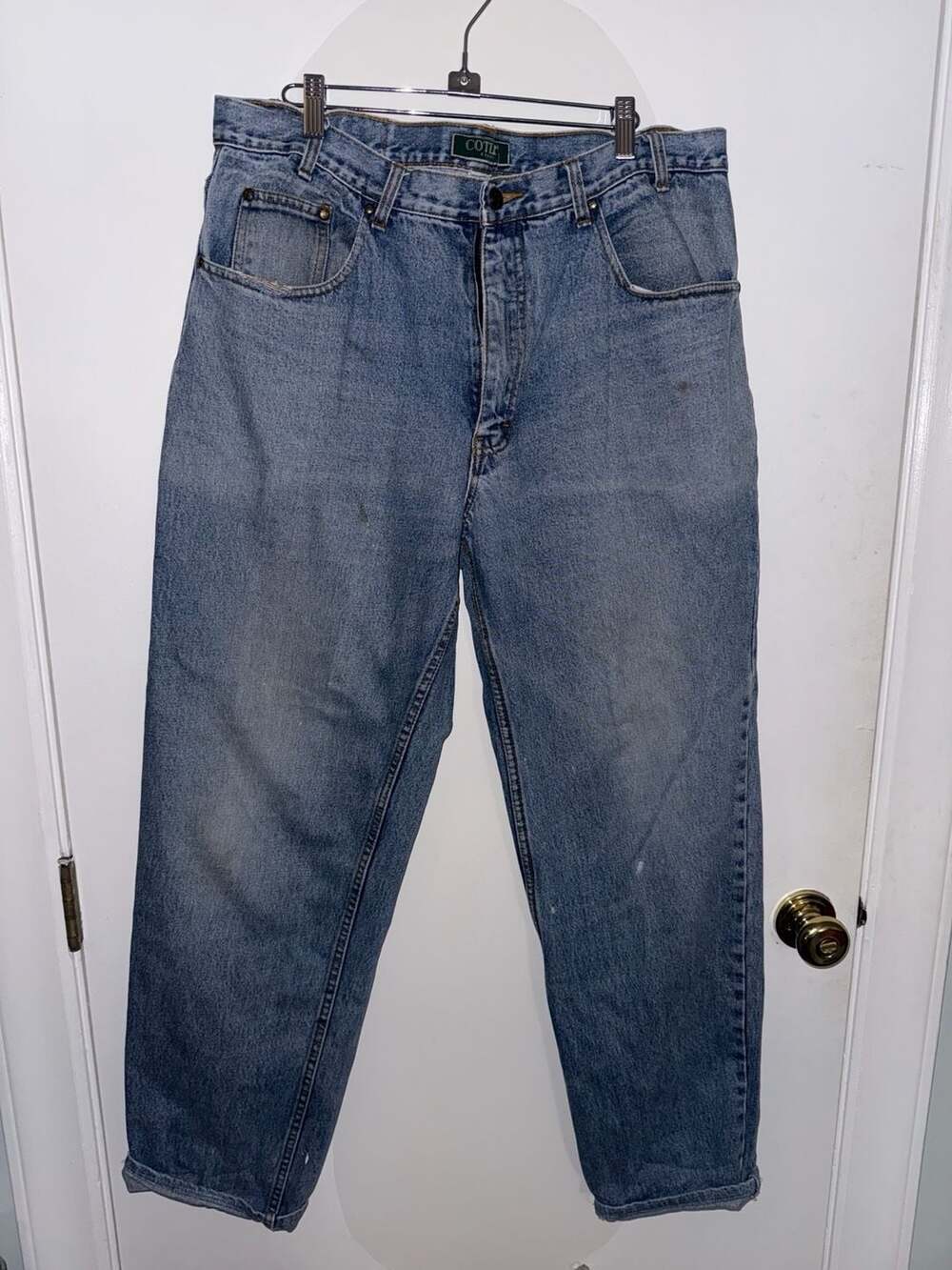 Cotler Brand Vintage Relaxed Fit Light Wash Denim Jeans